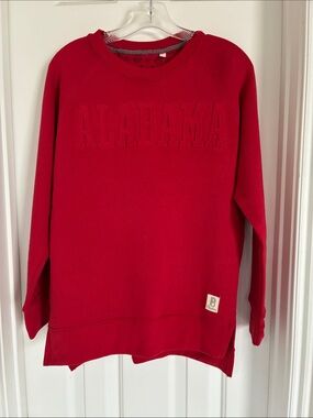 Pressbox Red Alabama Crewneck Sweater